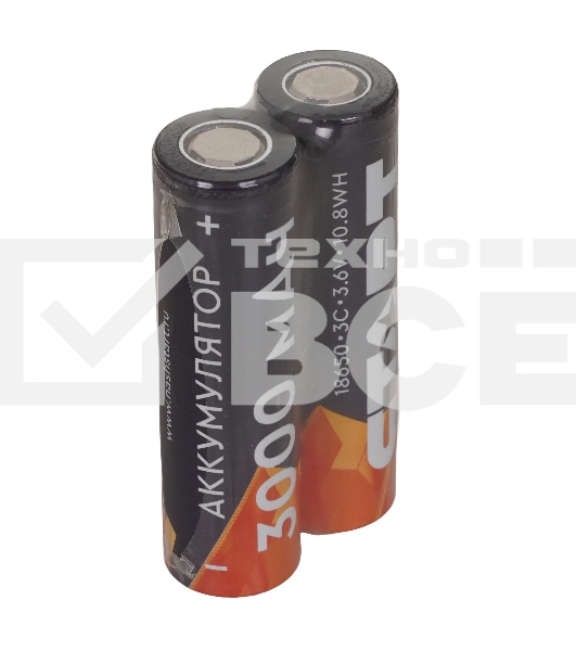 Аккумуляторы 18650 СТАРТ INR18650 3000мАч (упаковка из 2 шт, отпускается кратно 2)