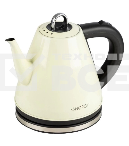 Чайник электрический Energy E-263 1,2л, нержавейка, бежевый (12)