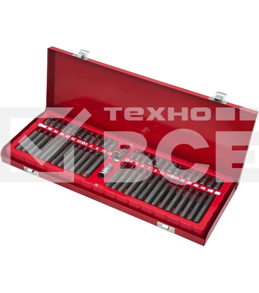 Набор бит Av Steel AV-011054 универсал. (54пред.) для шуруповертов/дрелей