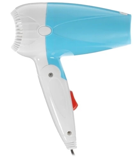 Фен Goodhelper HD-F083 голубой/белый, 800 Вт, компактный