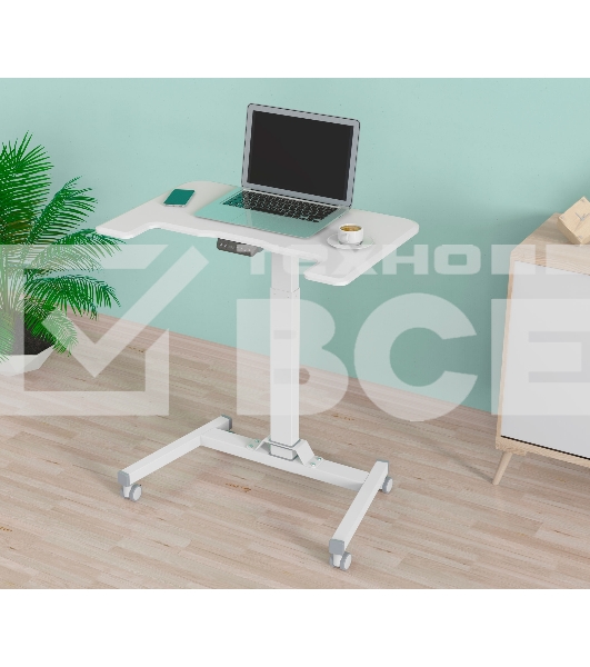 Стол для ноутбука Cactus VM-FDE101 столешница МДФ белый 80x60x123см (CS-FDE101WWT)