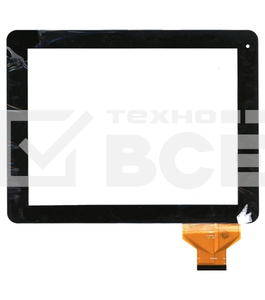 Сенсорное стекло (тачскрин) QSD E-C97001-01, черное