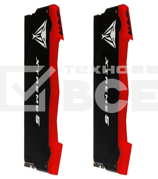 Оперативная память Patriot Viper Xtreme 5, DDR5, 48GB (2x24GB), 8200MHz, CL38, с радиаторами, черный