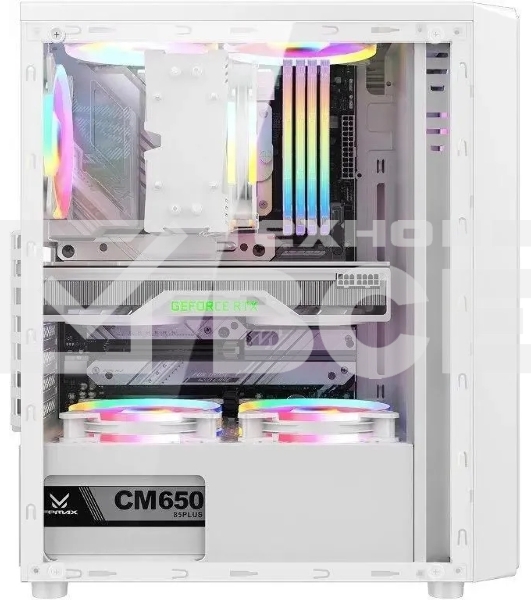 Компьютерный корпус Aerocool / Formula Mana белый без БП ATX 3x120mm 1xUSB2.0 1xUSB3.0 audio bott PSU