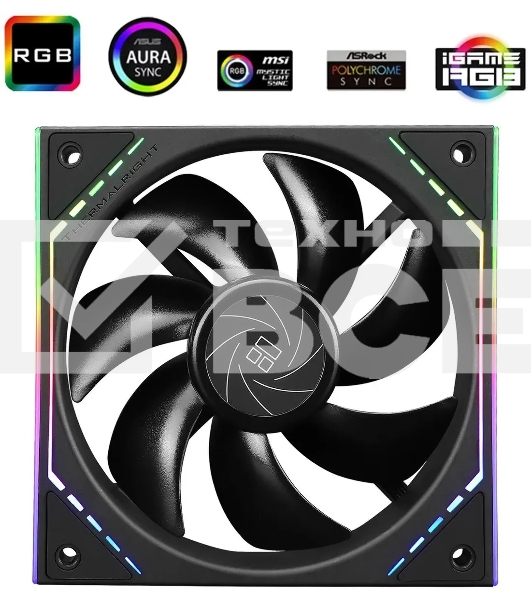 Вентилятор Thermalright TL-M12 ARGB черный 4-pin 23.2dB 175gr Ret