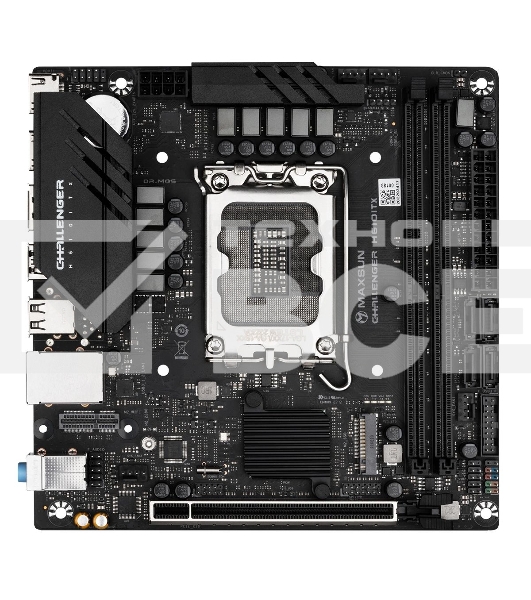 Материнская плата Maxsun MS-Challenger H610ITX 2LAN V3, LGA 1700, Intel H610, 2xDDR4, 4xSATA, 1xM.2, 1xPCI-E 4.0 x16, 2xHDMI, 1xDisplayPort, 1x 2.5Gb LAN, 2xUSB 3.2 Gen 1, 3xUSB 2.0, 3x3.5 мм, 5.1, Mini-ITX