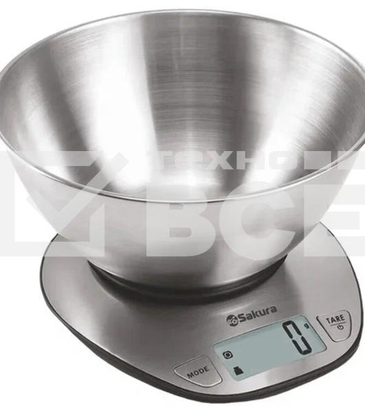 Весы кухонные Sakura SA-6064 5кг элек нерж