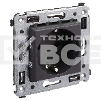 Розетка DKC Avanti 4412003 2P+E со шторками, 