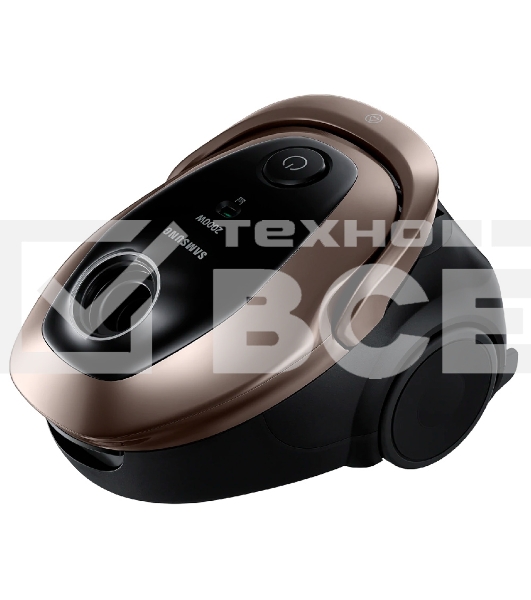 Пылесос Samsung VC20M2589JD/EV золотой/черный, 460/2000 Вт, уборка сухая, пылесборник мешок, 2,5 л