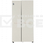 Холодильник LG GC-B257KEHW бежевый двухкамерный 422/206 л., морозилка сбоку, No Frost, Side by Side, фото6