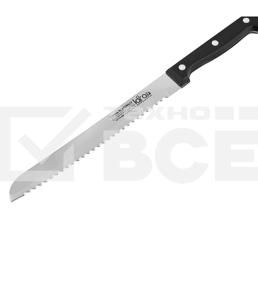 Набор ножей LARA LR05-53 7 предметов: ДЕРЕВЯННАЯ ПОДСТАВКА + 5 ножей + ножницы, нержавеющая сталь 2CR13