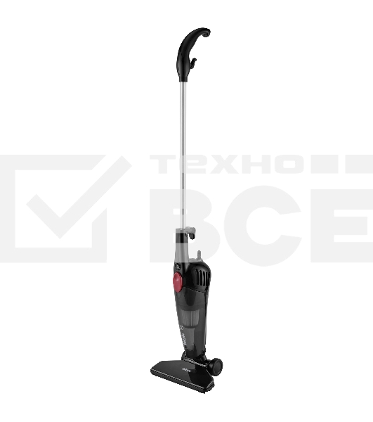 Пылесос вертикальный BBK BV2901 черный/красный, питание от сети, 170 Вт, уборка сухая, пылесборник 0.8 л