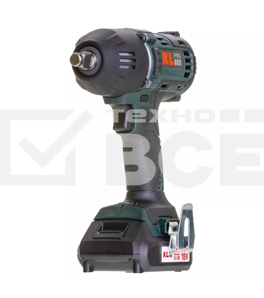 Профессиональный бесщеточный гайковерт аккумуляторный KLPRO KLSS18BH-20 (18В, Li-ion-2шт, 2.0А·ч, 400Нм, 2 скорости, подсветка,З/У,в кейсе)