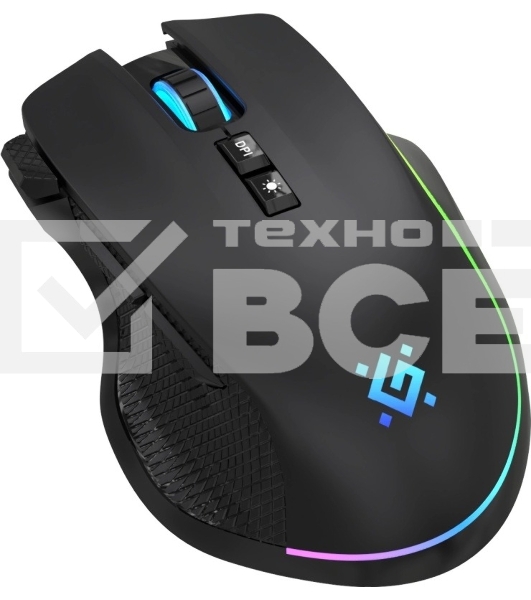 Мышь беспроводная/проводная Defender Immortal GM-421 черный, 10000 dpi, радиоканал, Bluetooth, USB, кнопки - 9