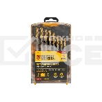 Набор сверл по металлу Denzel 1-10 мм, Р6М5-TiN, Golden Tip, 19 шт 723003, фото10
