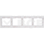 Рамка 4-м КВАРТА РГ-4-КБ горизонт. бел. ИЭК EMK40-K01-DM, фото2