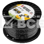 Леска для триммера Denzel двухкомпонентная, квадрат, 2,0 мм х 251 м, на DIN катушке EXTRA CORD, фото 1