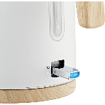 Чайник электрический Kitfort КТ-6794 1.7л. 2200Вт белый/дерево корпус: нерж.сталь/пластик, фото4