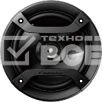 Колонки автомобильные Pioneer TS-1620F 200Вт 88дБ 4Ом 16см (6дюйм) (ком.:2кол.) коаксиальные двухполосные, фото 1