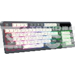 Клавиатура Oklick 731G проводная, USB Type-A, серый/белый, фото6