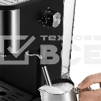 Кофеварка рожковая Kitfort КТ-7293 черный/серебристый, исп. кофе - молотый, 1.5 л, 1050 Вт, 15 Бар., фото6