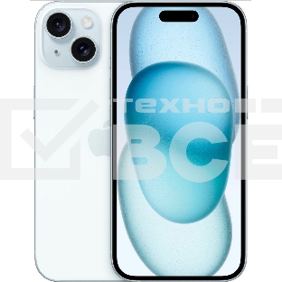 Смартфон Apple iPhone 15, 6/128Gb, голубой