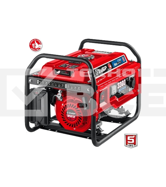 Электрогенератор гибридный Зубр СГ-3300, 3.3 кВт, 72 дБ, 44 кг