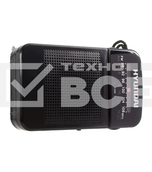 Радиоприемник портативный Hyundai H-PSR110 черный