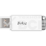 Флешка USB Netac U185 (NT03U185N-004G-20WH), 4Gb, USB 2.0, R/W 25/10, белый/серый, фото4