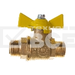 Кран шаровой для газа VALFEX 11Б27фтМ 1/2' НН ручка бабочка, фото 1