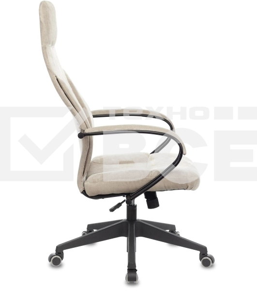 Кресло руководителя Бюрократ CH-608Fabric Light-21 песочный, крестовина пластик