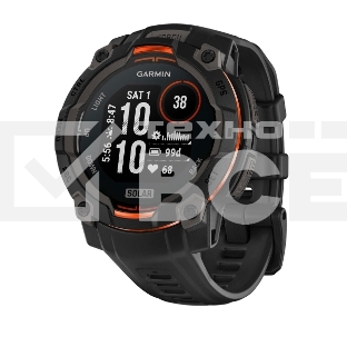 Смарт-часы Garmin Instinct 3 Solar черный, черный ремешок 45мм