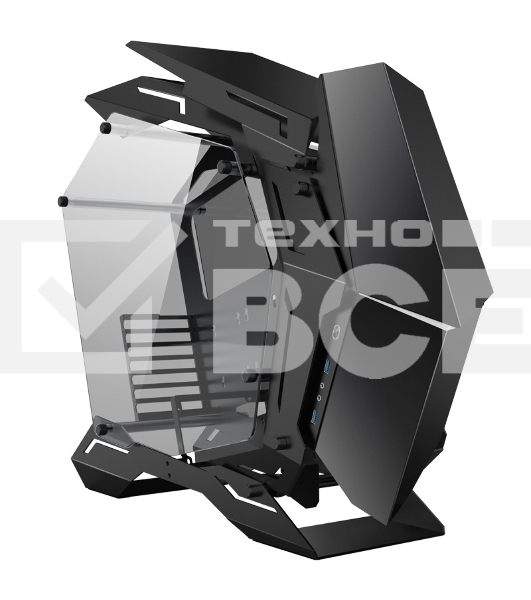 Корпус без блока питания JONSBO MOD-3, Full-Tower, TG, no fans, 2xUSB-A 3.0, EATX, ATX, mATX, mITX Black