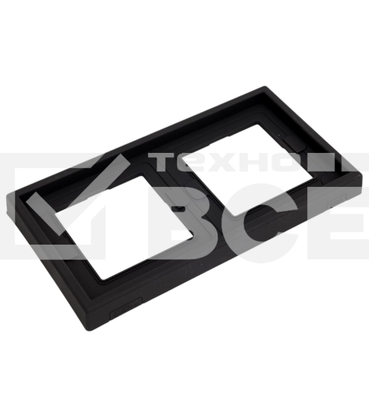 Рамка 2-м ArtGallery IP44 карбон SE GAL441002