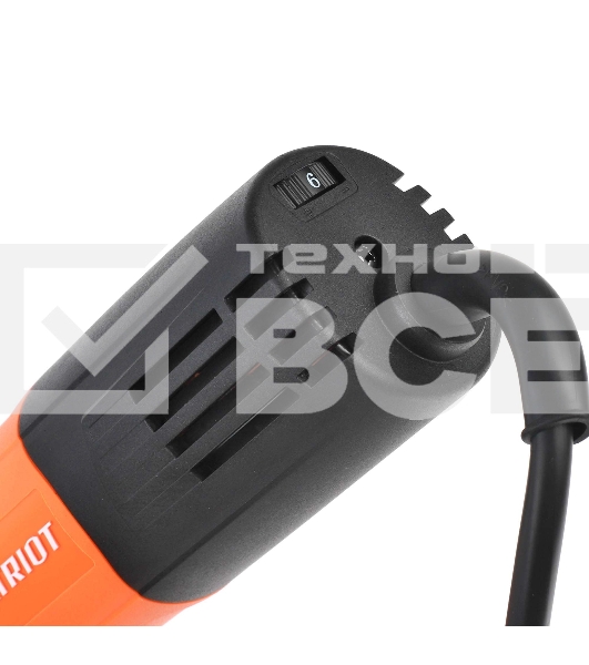 Машина углошлифовальная (УШМ) PATRIOT AG 126E, пылезащищенная.  1050Вт, Диск 125 мм