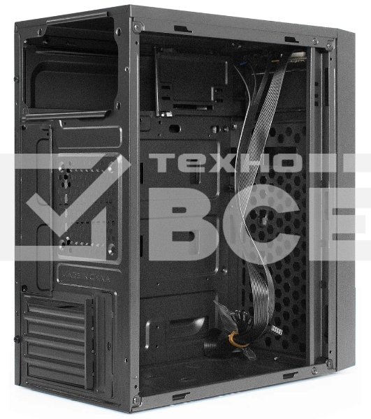 Компьютерный корпус Minitower ExeGate BAA-113-AA500 (mATX, БП AA500 с вент. 8см, 2*USB, аудио, черный)
