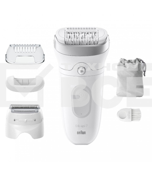 Эпилятор BRAUN SE7-041 белый/серебристый