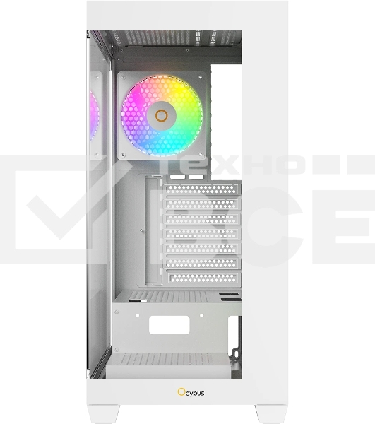 Компьютерный корпус Ocypus Gaммa C72 WH ARGB ATX/win/white/4 ARGB fans/no PSU/Tempered Glass