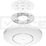 Точка доступа AX3000 Dual Band Ceiling Mount Wi-Fi 6 Access Point, Chipset MT7981, 802.11ax/ac/a/b/g/n, 2402Mbps at 5GHz + 574Mbps at 2.4GHz, 1 x 2.5G RJ45 Port, MU-MIMO, Support 12V DC or 802.3at PoE or Passive PoE, Internal Antennas, 48V passive PoE ada, фото3