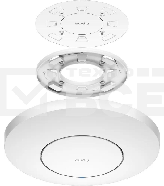 Точка доступа AX3000 Dual Band Ceiling Mount Wi-Fi 6 Access Point, Chipset MT7981, 802.11ax/ac/a/b/g/n, 2402Mbps at 5GHz + 574Mbps at 2.4GHz, 1 x 2.5G RJ45 Port, MU-MIMO, Support 12V DC or 802.3at PoE or Passive PoE, Internal Antennas, 48V passive PoE ada