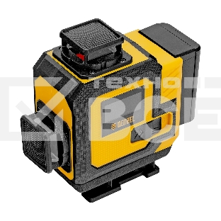 Лазерный уровень мультипризменный Denzel DLV-360-4C, 30 м, зеленый луч, Li-Ion 2,4 Aч, кейс