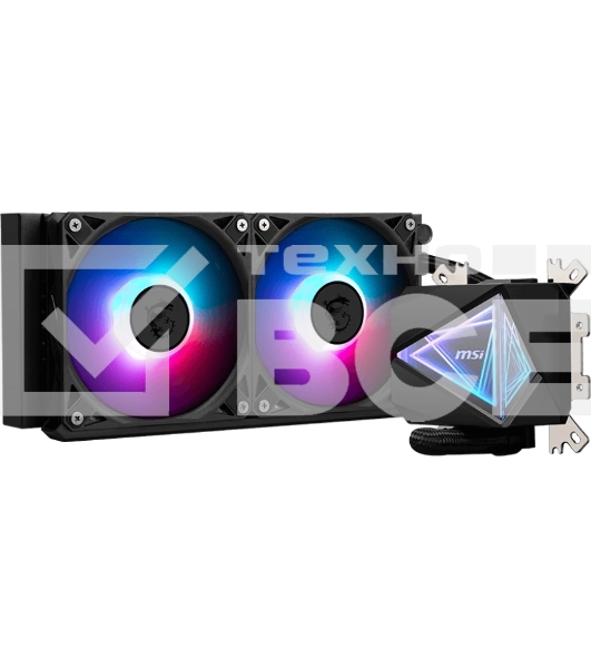 Жидкостная система охлаждения MSI MAG CORELIQUID I240 2x ARGb Gen2 Fan, ARGb Gen2 Block, Color Box