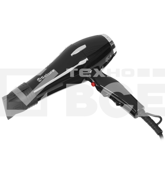 Фен Sakura SA-4038BK Professional 2400Вт 4 темп.режима 2 скор. 2 конц.