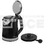 Чайник электрический Kelli KL-1372B 1,8л, нержавейка+пластик, черный (12), фото3