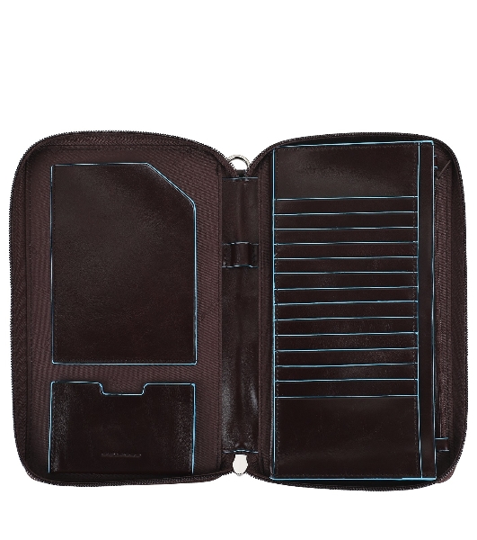 Мультипортмоне Piquadro Blue Square PP3246B2/MO коричневый натур.кожа