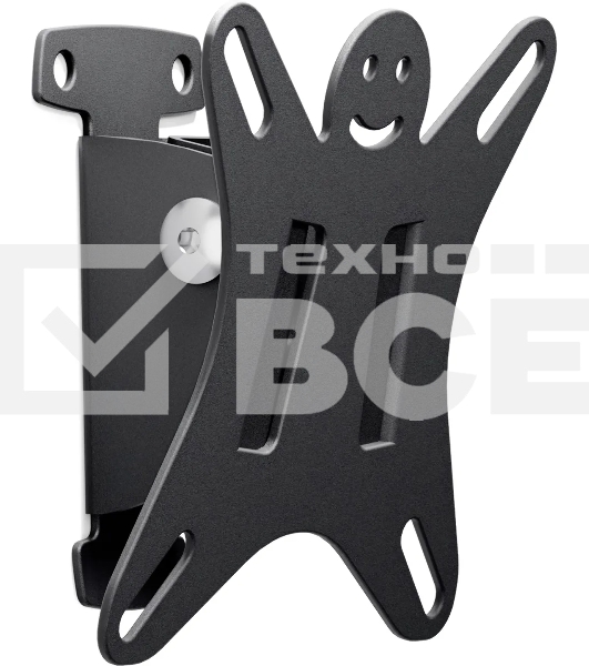 Кронштейн для телевизора Holder LCDS-5002 металлик, 10'-26' макс. 25 кг, настенный, наклон