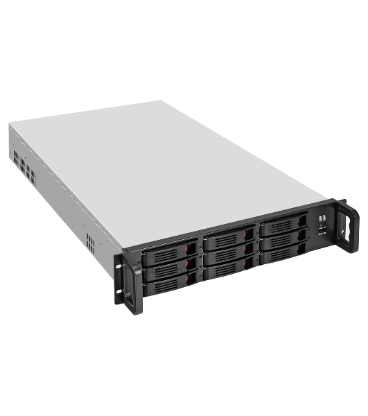 Серверная платформа ExeGate Pro 2U650-HS09 (RM 19', высота 2U, глубина 650, Redundant БП 2x1200W, 9xHotSwap, 2*USB)