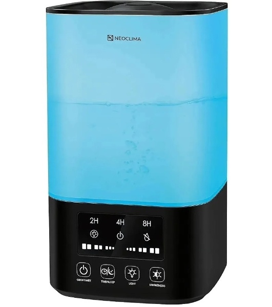 Увлажнитель воздуха Neoclima Vision LED 2.5L черный, 25 м², 2.5 л