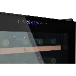 Винный шкаф ZÜGEL ZCWF331DB черный, 88 л, 2 отсека, 33 бут., фото7