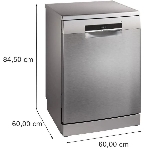 Посудомоечная машина Bosch Serie 6 SMS6EMI38Q, нержавеющая сталь, 60 см, 13 компл., 46 дБ, класс A, фото2